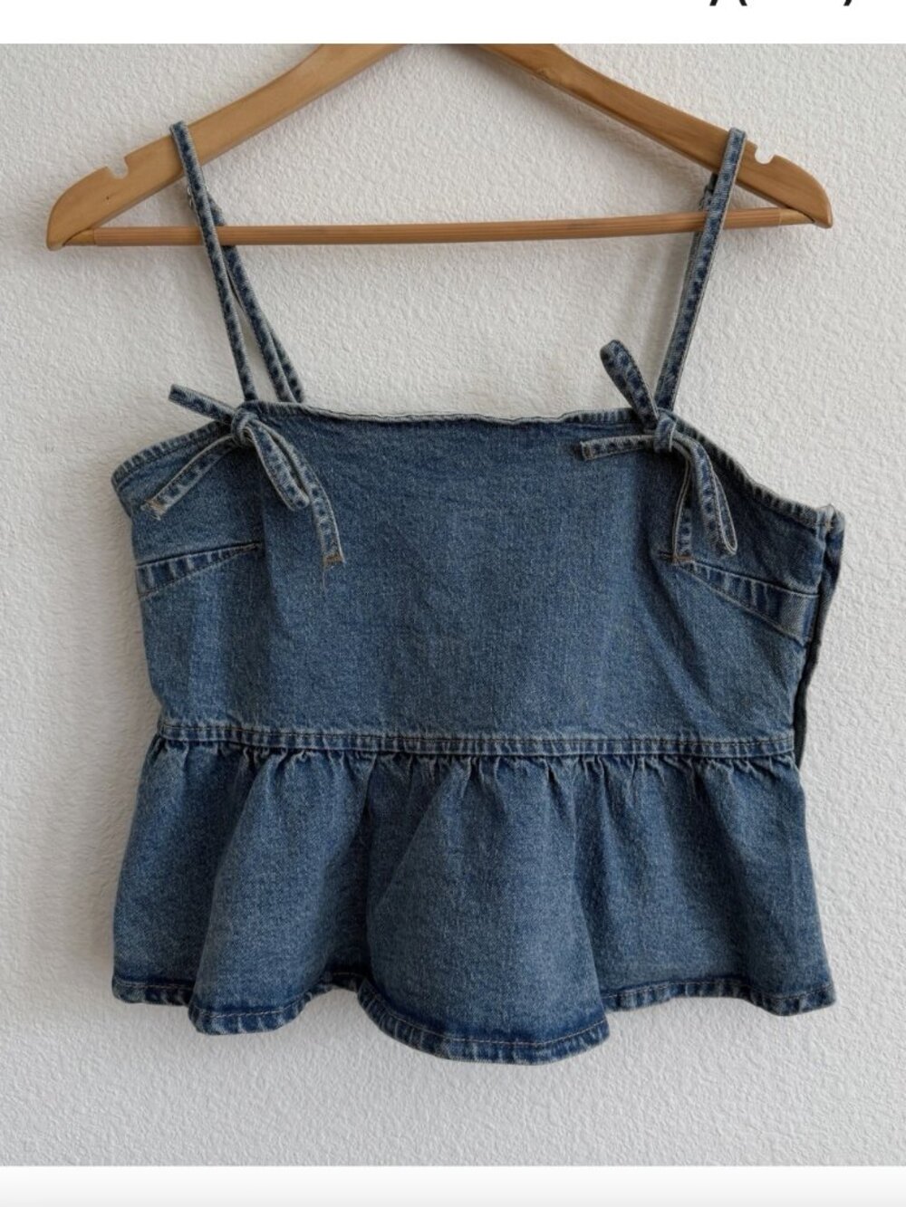 Wild Fable Denim Peplum Cami Tank